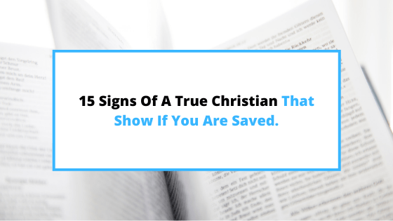 signs of a true Christian.