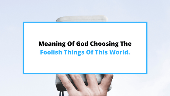 God-chooses-the-foolish-things-of-this-world